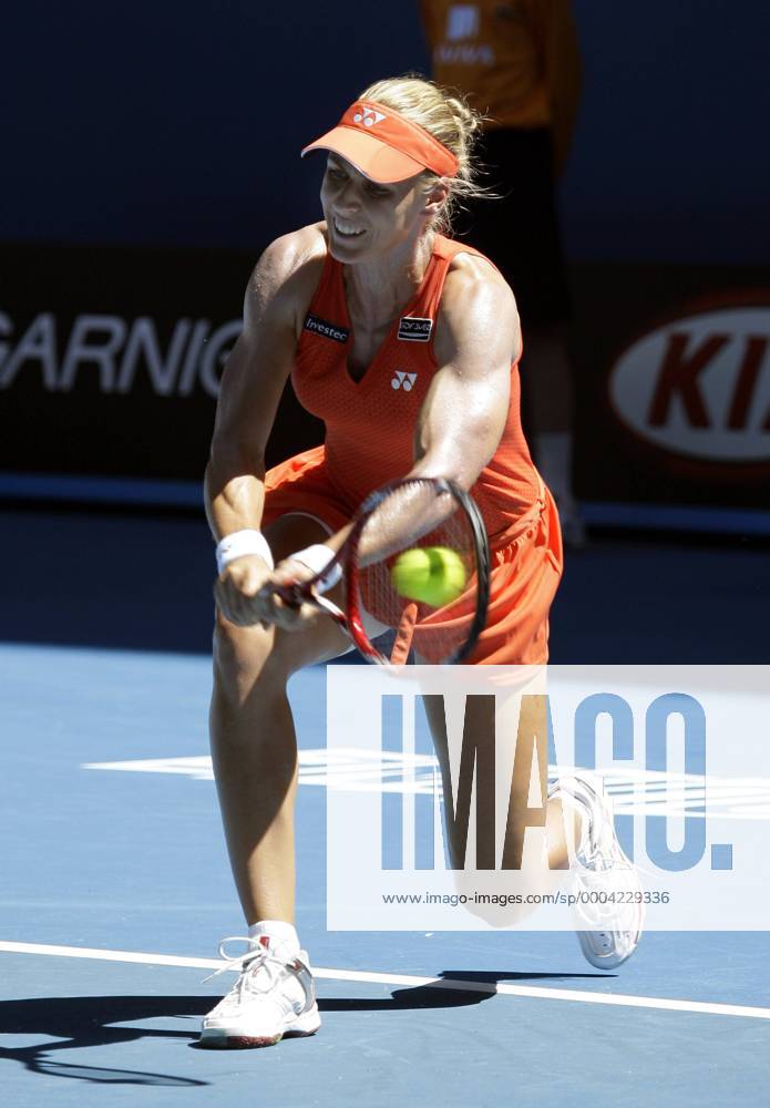 Elena Dementieva (Russland) Tennis Damen Australian Open 2009, Grand Slam, WTA Tour Einzelbild Melbourne Dynamik,