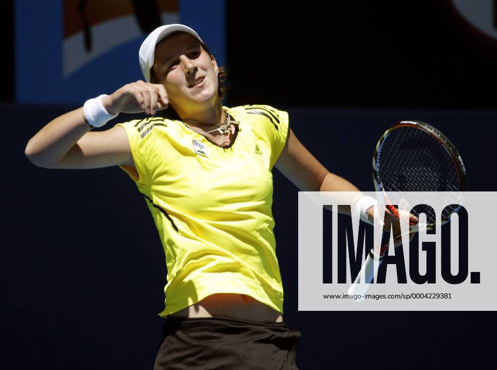 Kristina Barrois (Deutschland) enttäuscht Tennis Damen Australian Open 2009, Grand Slam, WTA Tour Einzelbild Melbourne