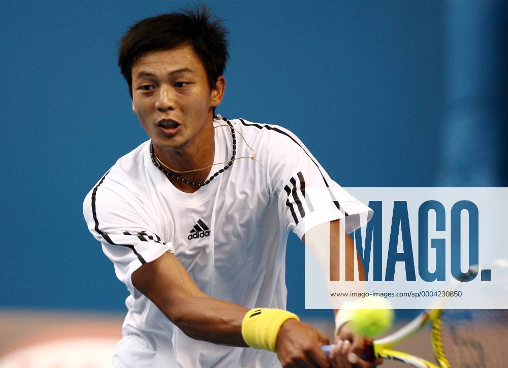Lu Yen Hsun (Taiwan) - Tennis Herren Australian Open 2009, Grand Slam, ATP Tour Einzelbild Melbourne Dynamik,