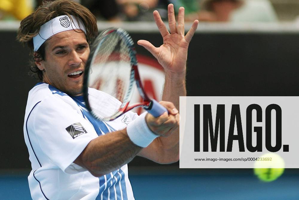 Thomas Haas (Deutschland) Tennis Herren Australian Open 2009, Grand Slam, ATP Tour Einzelbild Melbourne Dynamik,