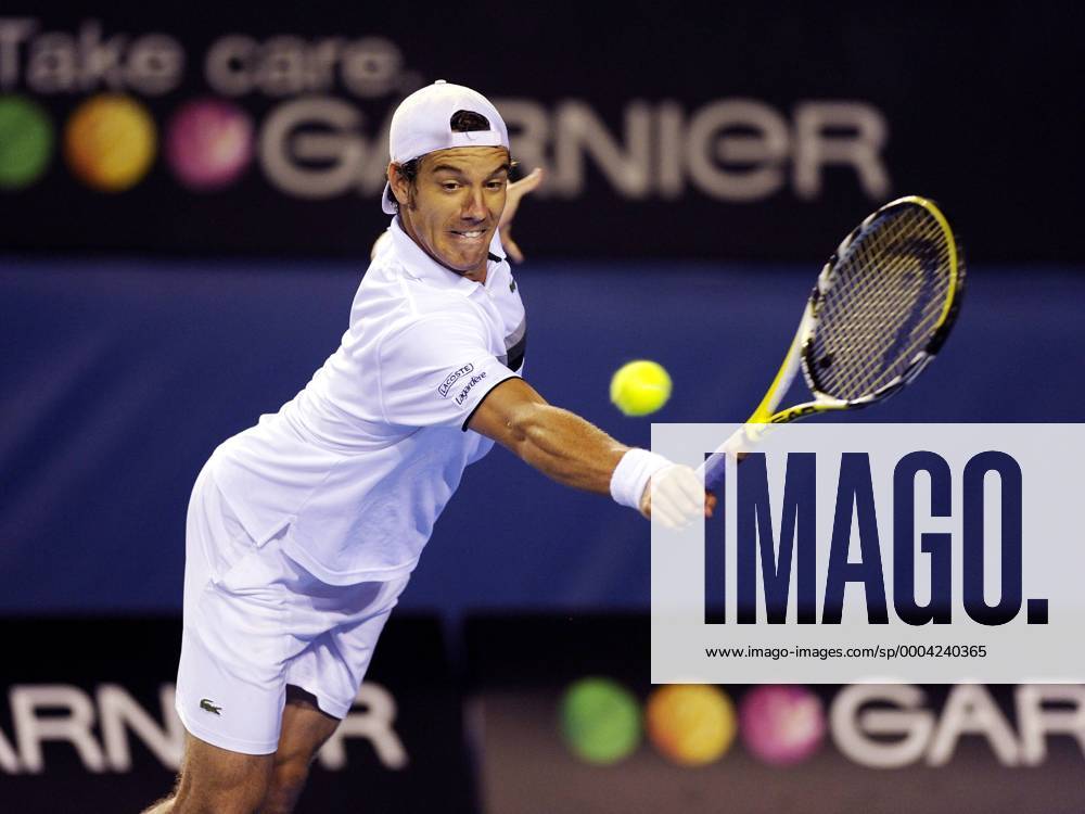 Richard Gasquet (Frankreich) Tennis Herren Australian Open 2009, Grand Slam, ATP Tour Einzelbild Melbourne Dynamik,
