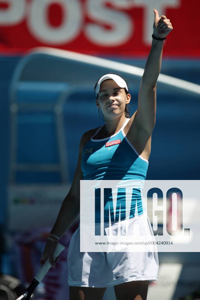 Marion Bartoli (Frankreich) jubelt Tennis Damen Australian Open 2009, Grand Slam, WTA Tour Einzelbild Melbourne Freude,