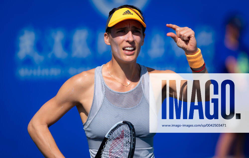Andrea Petkovic of Germany in action during qualifications at the 2019 Dongfeng Motor Wuhan Open Premier 5 tennis tournament against Christina McHale of the United States 2019 Dongfeng Motor Wuhan Open, Tennis, Wuhan, China, Sep 20 - ZUMAa181 20190920_zaa_a181_019
