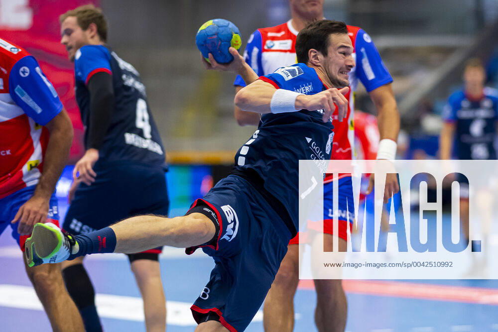 Bietigheim, Germany 25 August 2019 2 BL 19 20 SG BBM Bietigheim vs ThSV Eisenach Dominik Claus SG BBM Bietigheim Bietigheim Egetrans Arena Baden Württemberg Germany