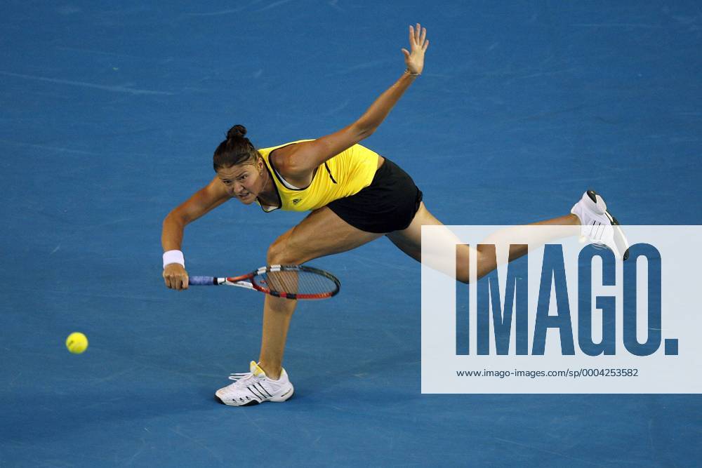 Dinara Safina (Russland) Tennis Damen Australian Open 2009, Grand Slam, WTA Tour, Finale Einzelbild Melbourne Dynamik, Kampf,