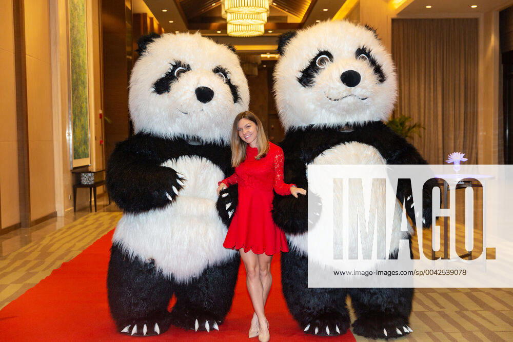 KW38 WUHAN, CHINA - SEPTEMBER 21: Simona Halep of Romania attends an official player party ahead of 2019 Wuhan Open at Hilton hotel on September 21, 2019 in Wuhan, Hubei Province of China.