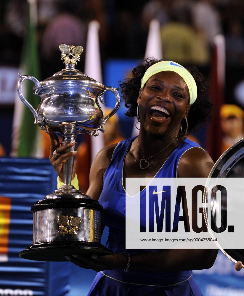 Serena Williams (USA), Siegerin der Australian Open 2009 Tennis Damen Australian Open 2009, Grand Slam, WTA Tour, Finale, Einzelbild Melbourne