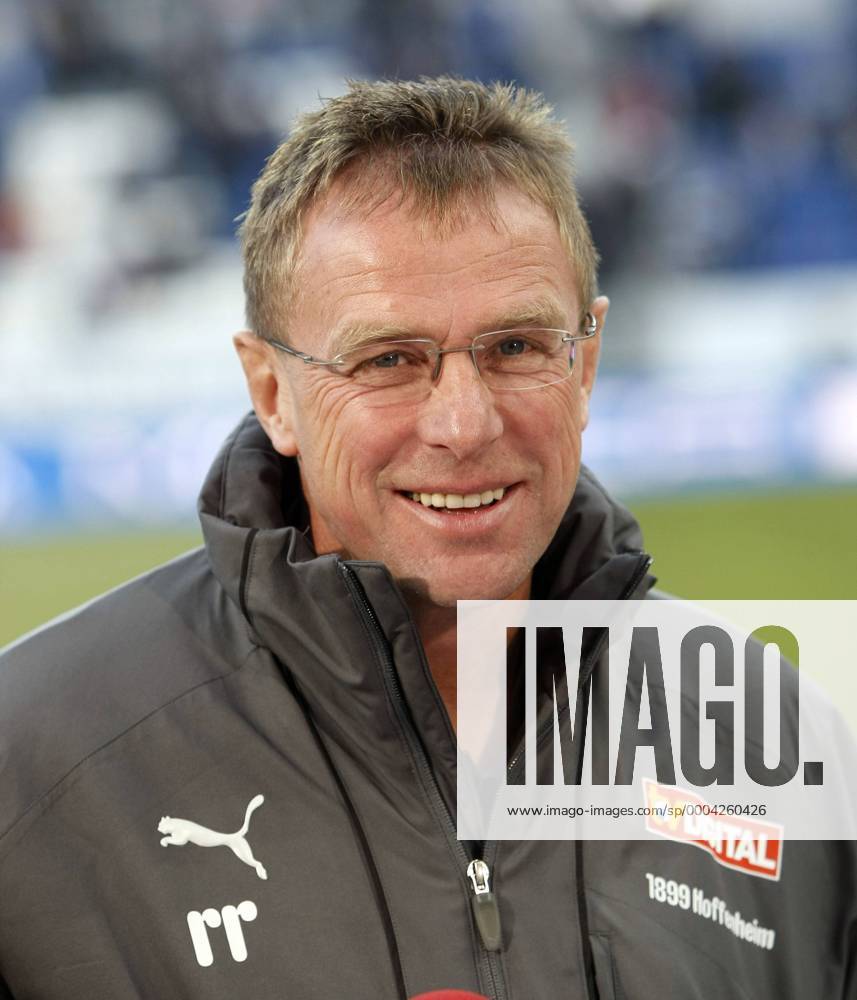 Trainer Ralf Rangnick (Hoffenheim) gut gelaunt Fußball 1. BL Herren Saison 2008 2009, TSG 1899 Hoffenheim Porträt Sinsheim Freude,