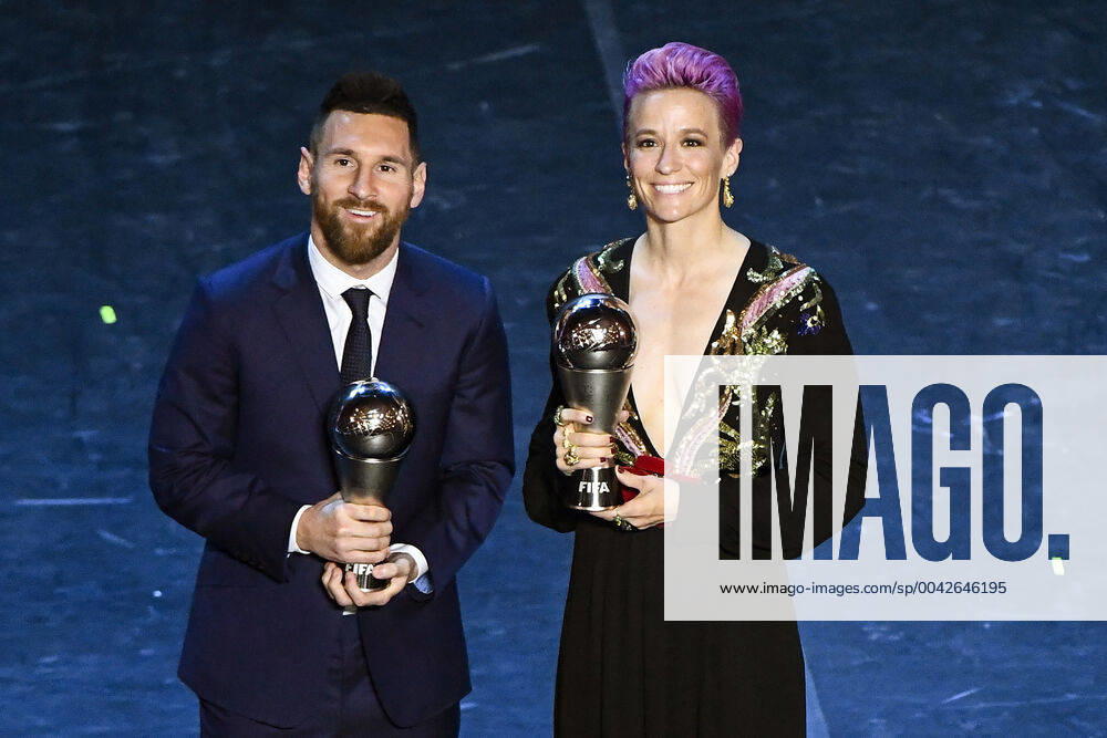 KW39 Mailand 23 09 2019 - The Best FIFA Football Awards Wahl Gala fotoxDanielexBuffax -- FIFA Weltfußballer Lionel Messi und FIFA Weltfußballerin Megan Rapinoe