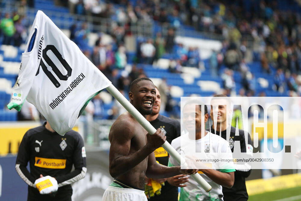Football 1 Bundesliga, TSG 1899 Hoffenheim Borussia Moenchengladbach, v l Marcus Thuram Borussia Moenchengladbach after the match DFL REGULATIONS PROHIBIT ANY USE OF PHOTOGRAPHS as IMAGE SEQUENCES and or QUASI VIDEO Sinsheim