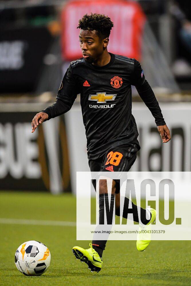 Angel Gomes of Manchester United, ManU during the UEFA Europa League group L match between AZ Alkmaar and Manchester United at Cars Jeans stadium on October 03, 2019 in The Hague, The Netherlands UEFA Europa League 2019 2020 ANPxSportx xGerritxvanxKeulenxIVx 203049476