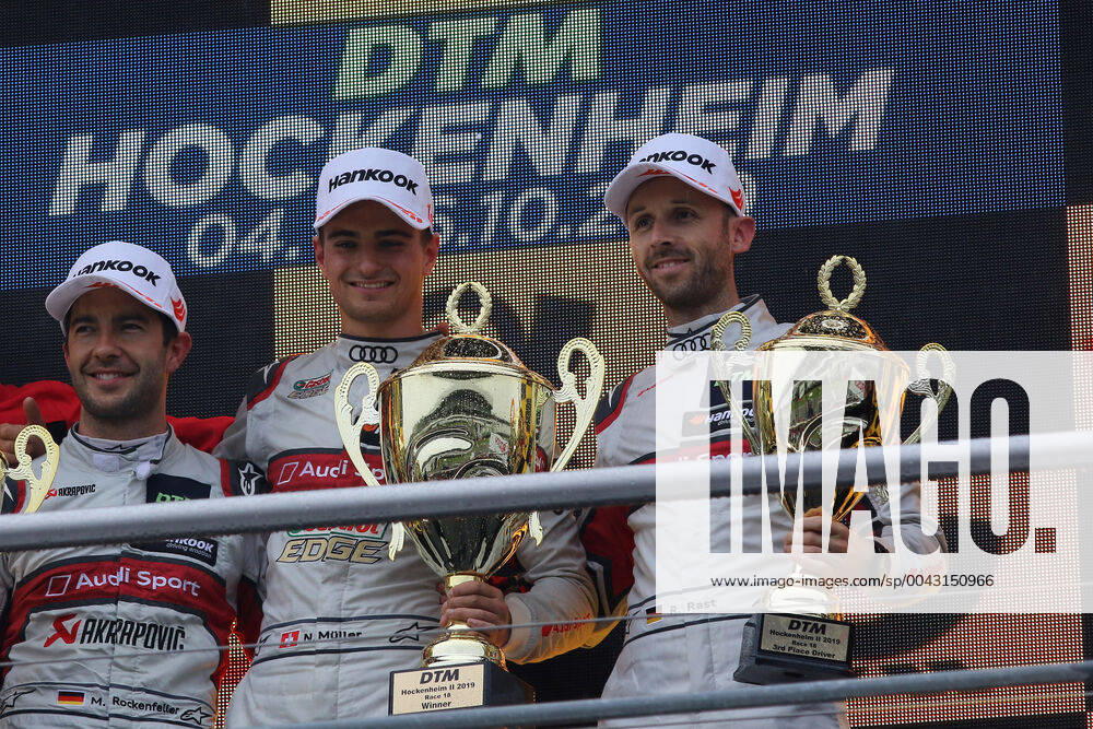 Mike Rockenfeller GER Audi Sport Team P,hoenix Audi RS5 DTM Nico Müller SUI Audi Sport T eam Abt Sportsline Audi RS5 DTM and Rene Rast GER Audi Sport Team Rosberg Audi RS5 DTM at the DTM race at the Hockenheimring Copyright Thomas Pakusch