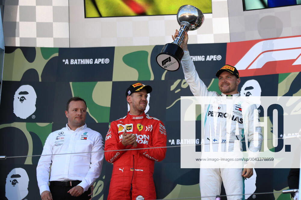 13th October 2019; Suzuka Circuit, Suzuka City, Japan; Formula One Japanese Grand Prix, Race Day; Mercedes AMG Petronas Motorsport, Valtteri Bottas wins in japan - Editorial Use ActionPlus12176858 LeannexBoon
