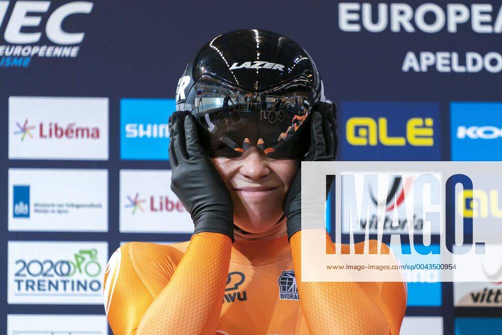 EUROPEES KAMPIOENSCHAP: APELDOORN Kyra Lamberink NED during UEC Track cycling, Rad, Radsport, Bahnrad, Bahn European Championship, EM, Europameisterschaft on October, 16 2019 in Apeldoorn, Netherlands. (Photo by SCS Sander Chamid UEC Track Cycling European Championship ANPxSportx xSoenarxChamidxsportfotografiexIVx 400068838