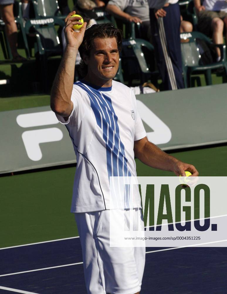 Thomas Haas (Deutschland) - Schlussjubel Tennis Herren 2009, ATP Tour o0 BNP Paribas Open Einzelbild Indian Wells Freude,