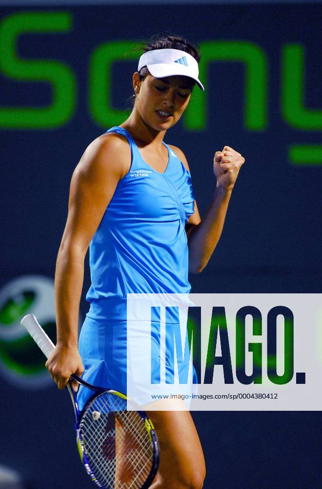 Ana Ivanovic (Serbien) jubelt - Zumazaf Tennis Damen Sony Ericsson Open 2009, WTA Tour Einzelbild Key Biscayne Miami Freude,