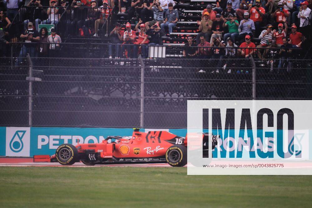 Monegasque driver Charles Leclerc, of the Ferrari team, takes part in the second free practice of the Mexico s Formula One Grand Prix, in Mexico City, Mexico, 25 October 2019. The Grand Prix of Mexico will take place on 27 October. Mexican Formula One Grand Prix !ACHTUNG: NUR REDAKTIONELLE NUTZUNG!