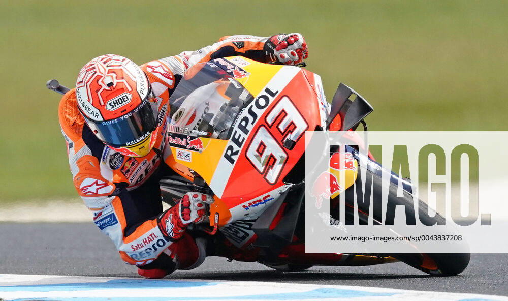 MOTO GP PHILLIP ISLAND DAY TWO, Marc Marquez of Spain and Repsol Honda Team during MotoGP Free Practice 4 on Day Two of the 2019 Australian Motorcycle Grand Prix on Phillip Island in Victoria, Australia, Saturday, October 26, 2019. ( NO ARCHIVING, , NO USE IN BOOKS WITHOUT CONSENT MELBOURNE VIC AUSTRALIA
