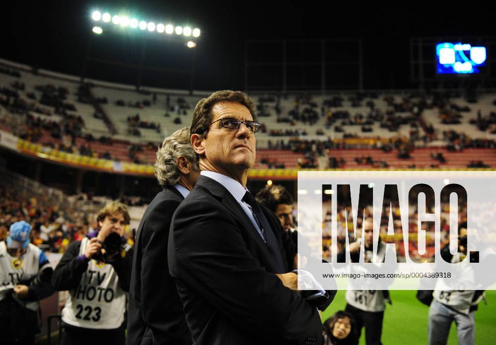 Nationaltrainer Fabio Capello (England) - . Fußball Länderspiel Herren Freundschaftsspiel 2009, Test, Testspiel, Nationalteam, Einzelbild Sevilla