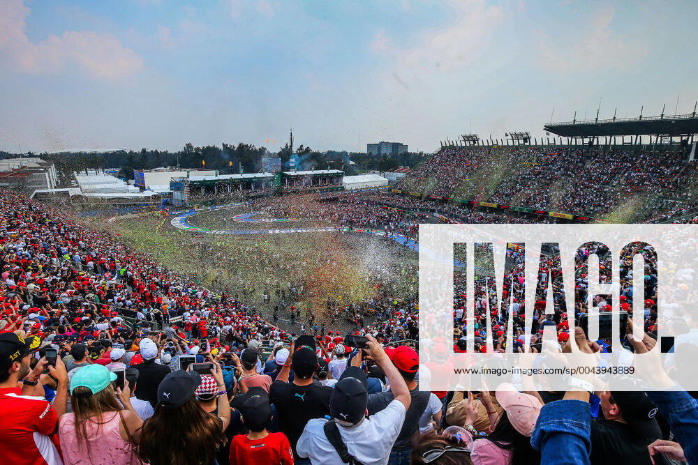 Motorsports: FIA Formula One World Championship, WM, Weltmeisterschaft 2019, Grand Prix of Mexico, General view during podium ceremony Mexico-City Mexico