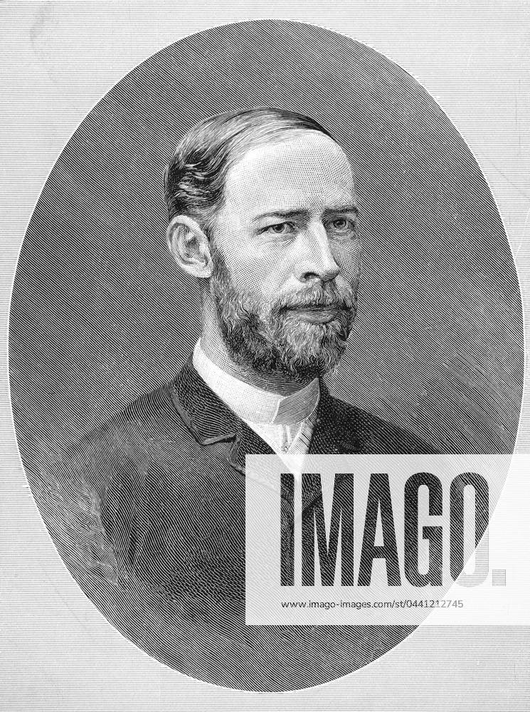 HEINRICH HERTZ (1857-1894). German physicist. Line engraving, 1894.