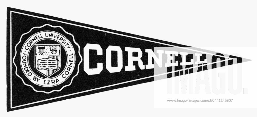 PENNANT: CORNELL. A pennant from Cornell University, Ithaca, New York.
