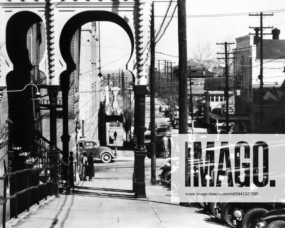 MISSISSIPPI: VICKSBURG. Street scene in Vicksburg, Mississippi. Photograph by Walker Evans, 1936.