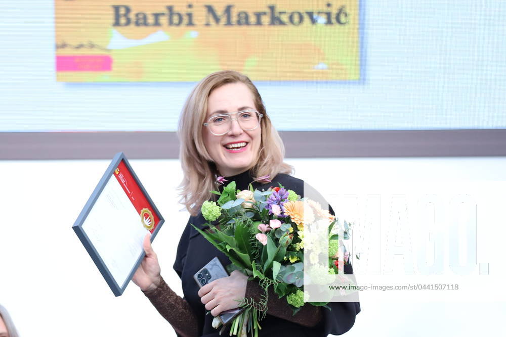 Leipzig Book Fair 1 Public Day Author Barbi Markovi receives the Leipzig Book Fair Prize in the fiction category