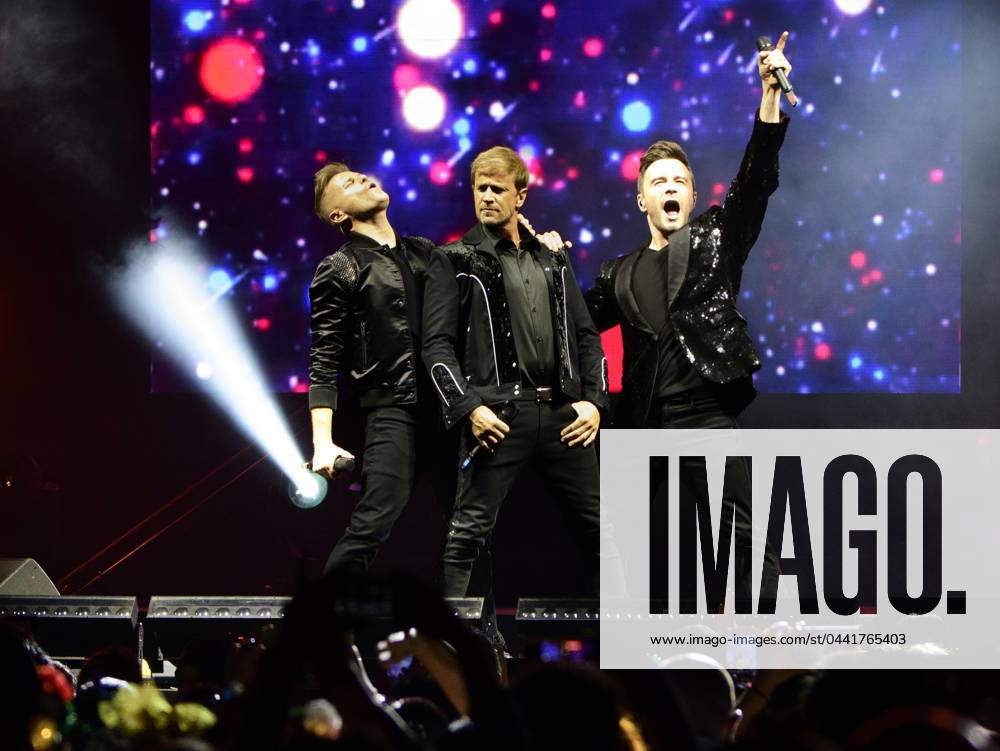 The Irish band The Westlife during their concert at the Mexico City Arena, on their The Wild Dreams tour..Mexican fans of The Westlife packed the Mexico City Arena, which has a capacity for twenty-two thousand attendees. Mexico City Mexico - ZUMAn296 20240322_zip_n296_006