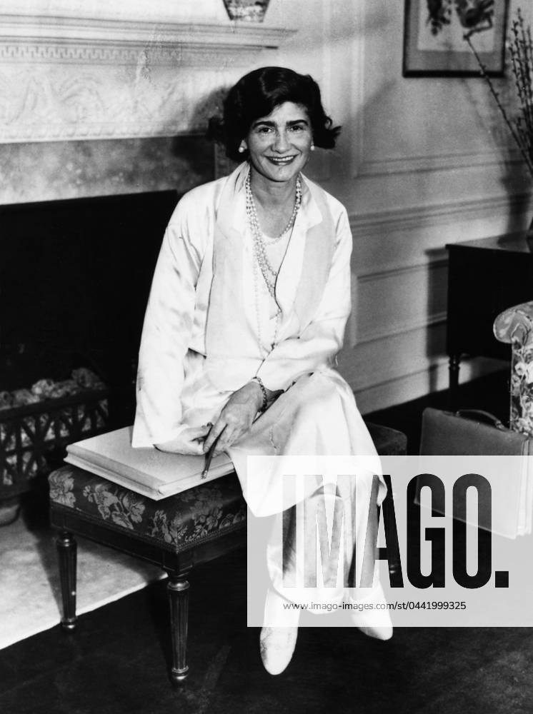 GABRIELLE COCO CHANEL (1883-1971). French fashion designer. Photograph, mid 20th century.