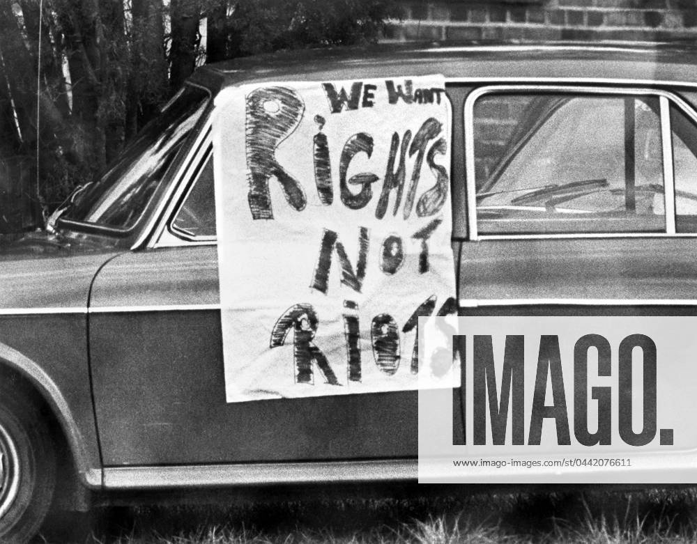 SOUTH AFRICA: RIOTS, 1976. Sign on a car in Cape Town during riots that followed the Soweto uprising against the apartheid system, 1976.
