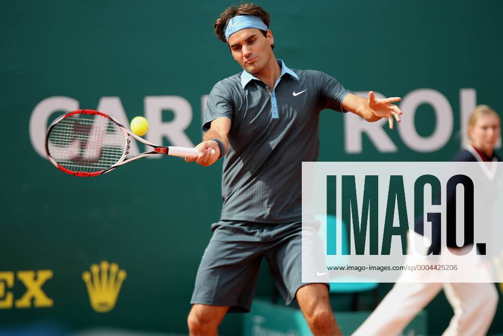 Roger Federer (Schweiz) - Tennis Herren Rolex Masters 2009, ATP Tour Einzelbild Monte Carlo