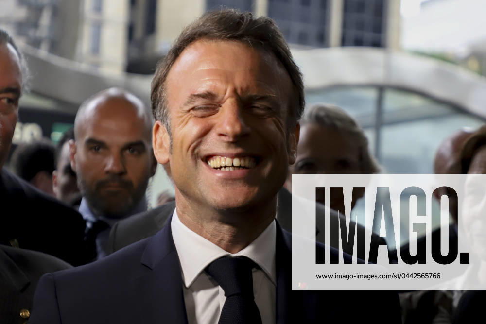 KW13 Arrival of President Emmanuel Macron at the Brazil-France Economic Forum in Sao Paulo Sao Paulo (SP), 03 27 2024 - FORUM BRAZIL FRANCE FIESP SP Arrival of the President of France, Emmanuel Macron to participate in the Brazil-France Economic Forum, at Fiesp on Avenida Paulista in Sao Paulo, this Wednesday March 27, 2024. (Foto: Leco Viana Thenews2 imago images) Arrival of President Emmanuel Macron at the Brazil-France Economic Forum in Sao Paulo