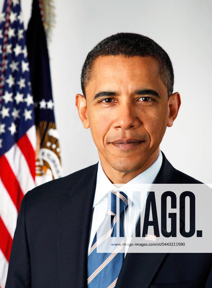 USA: Barack Obama (1961 - ), 44th President of the United States (2009-2016), official portrait as President-elect, January 13, 2009. Photo by Pete Souza (CC BY 3.0 License). Barack Hussein Obama II (born August 4, 1961) is the 44th and current President of the United States, as well as the first African American to hold the office.<br ><br > Born in Honolulu, Hawaii, Obama is a graduate of Columbia University and Harvard Law School, where he served as president of the Harvard Law Review.