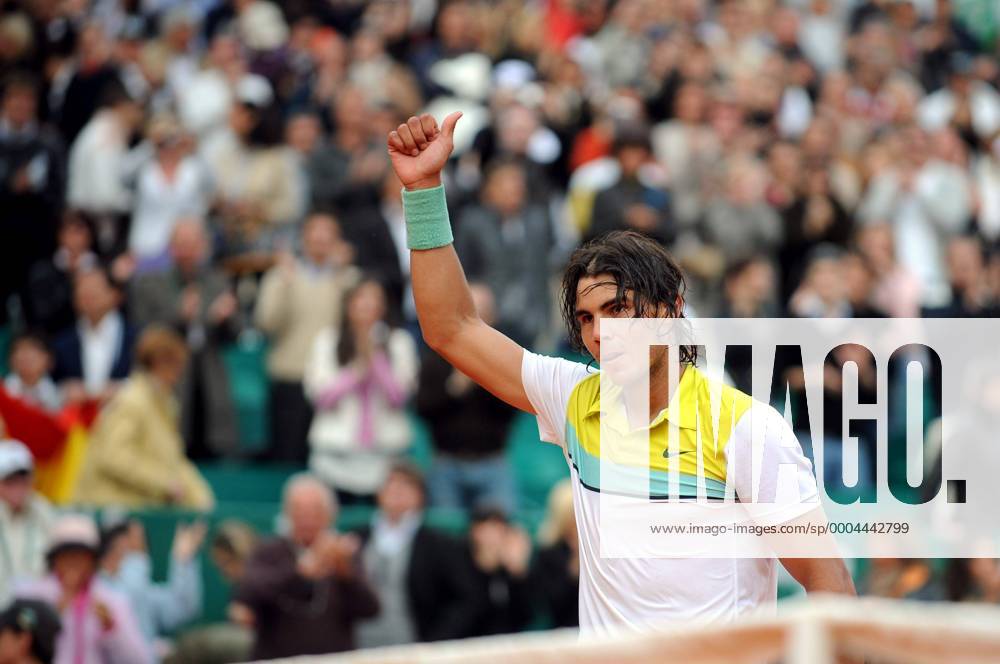 Rafael Nadal (Spanien) jubelt - (pan31044) Tennis Herren Monte Carlo Open 2009, ATP Tour o0 Rolex Masters Einzelbild Monaco