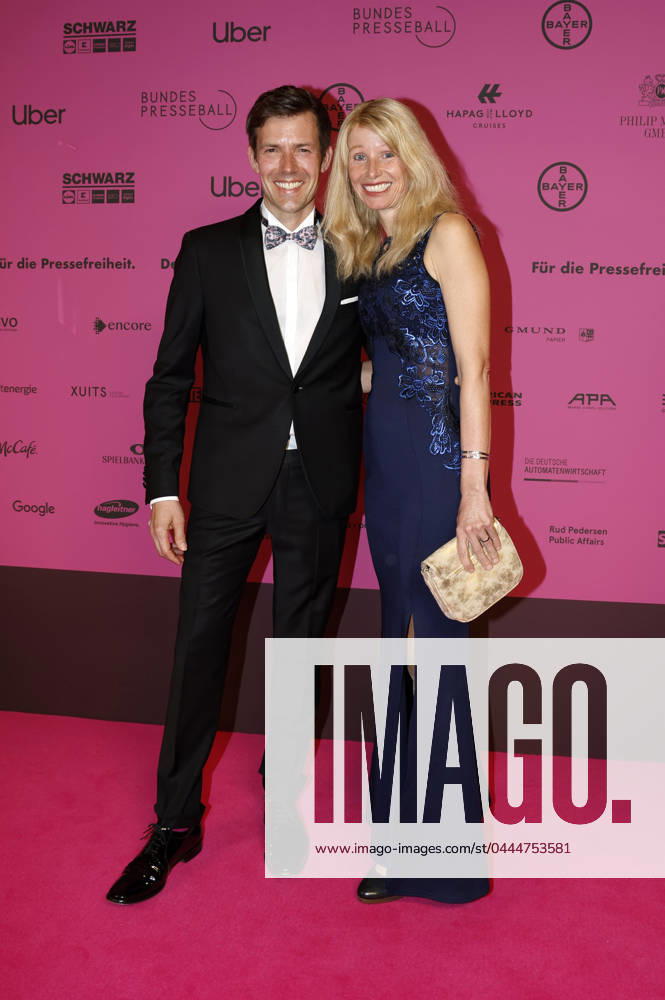 Maik Meuser with wife Nicole Kallwies Meuser at the 71 Federal Press Ball 2024 at the Hotel Adlon Kempinski Berlin, 12 04 2024 Foto:xJ.xFuturexImagex bundespresseball_4432