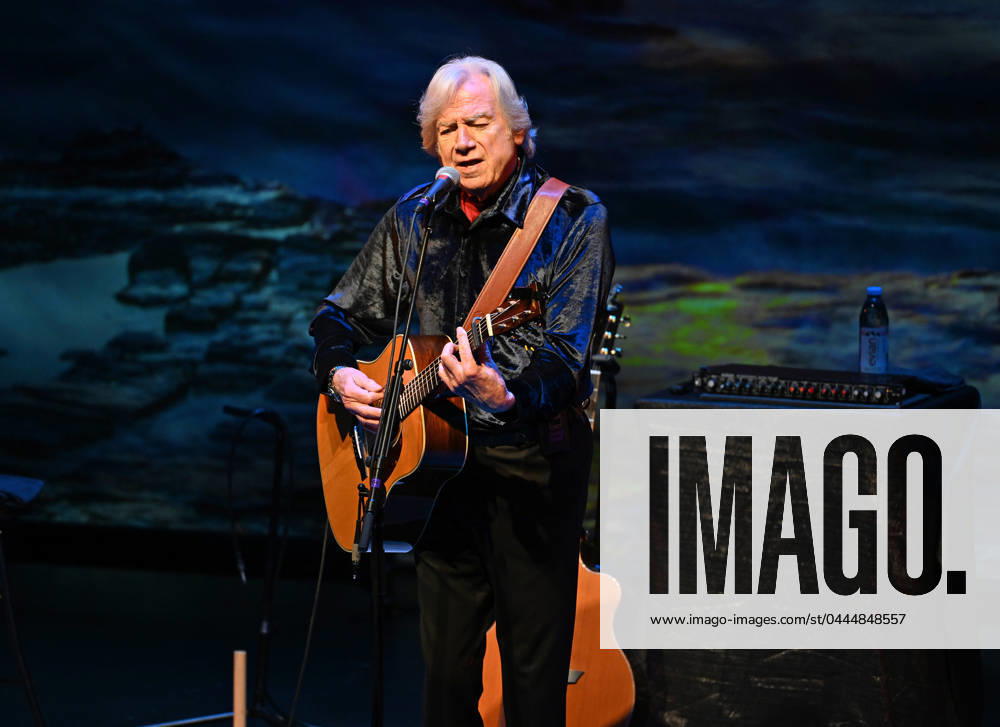 Justin Hayward performs during his Blue World Tour at The Broward Center For The Performing Arts on April 12, 2024 in Fort Lauderdale, Florida.