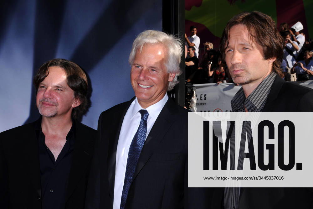 The X-Files: I Want To Believe World Premiere 23 July 2008 - Hollywood, California - Frank Spotnitz, Writer Producer, Chris Carter, Creator Writer Director and David Duchovny. The X-Files: I Want To Believe World Premiere at Grauman s Chinese Theatre. Photo Credit: Byron Purvis AdMedia Hollywood CA United States
