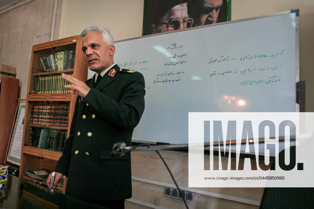 Iranian Morality Police Comeback to Streets Morteza Talaie briefs fellow officers at the Tehrans morality police headquarters ahead of a patrol to enforce Iranian Islamic Republics compulsory hijab laws on the street on Sunday, April 07, 2004. Tehran Tehran Iran