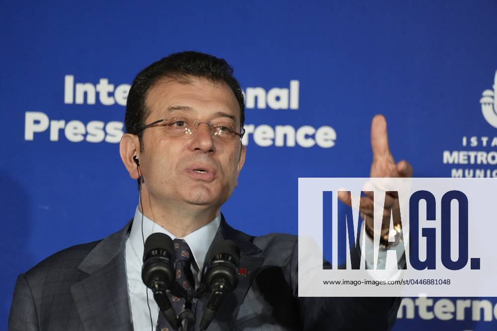 A press conference for the international media by newly elected Istanbul Mayor Ekrem Imamoglu, Istanbul, Turkey, April 18, 2024. (CTKxPhoto PavelxNemecek) CTKPhotoF202404180028901 CTKPhotoF202404180028901