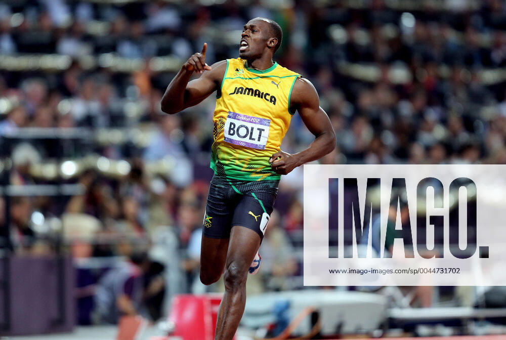 Usain Bolt Wins Gold Jamaica London 2012 Olympic Games, Olympische Spiele, Olympia, OS Mens 200m Final Stratford, London, England 09 August 2012