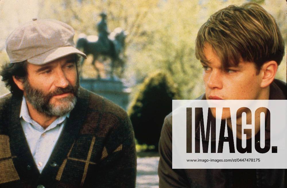ROBIN WILLIAMS AND MATT DAMON IN A STILL.......... ROBIN WILLIAMS AND MATT DAMON IN A STILL FROM THE FILM GOOD WILL HUNTING ,