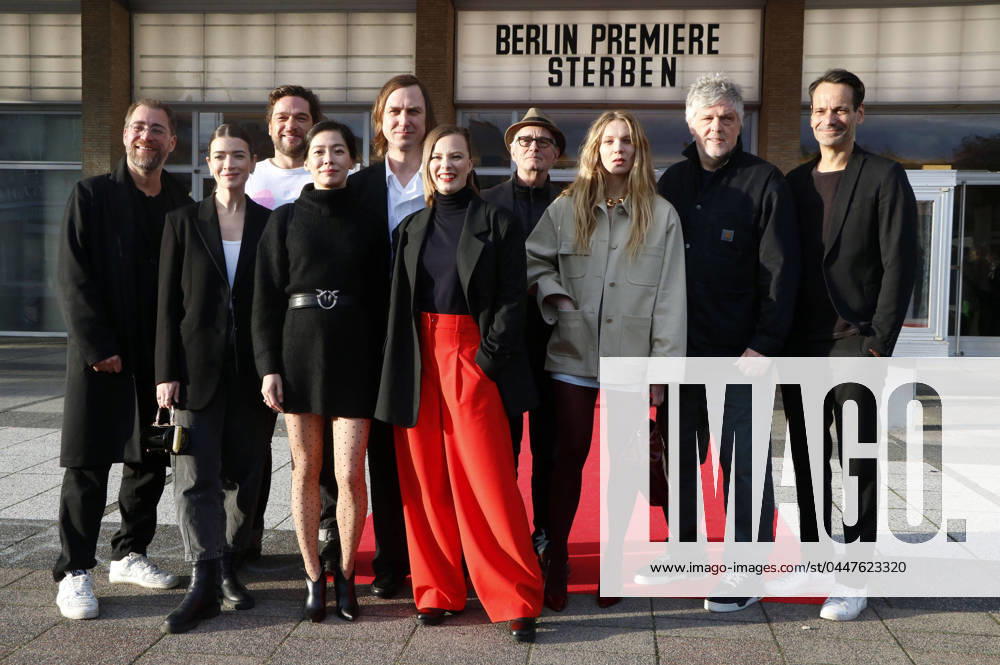 Jan Krüger, Anna Bederke, Roland Zehrfeld, Saerom Park, Lars Eidinger, Saskia Rosendahl, Hans Uwe Bauer, Lillith Stangenberg, Matthias Glasner and Ulf Israel at the premiere of the feature film Sterben at Kino International Berlin, 20 04 2024 Foto:xA.xFuturexImagex sterben_berlin_4422