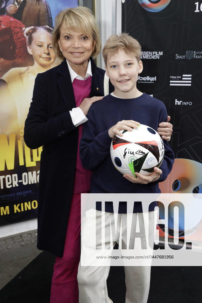 Uschi Glas and Lucas Herzog at the premiere of the movie Max und die Wilde 7 Die Geister Oma at the Lichter Filmfest Frankfurt International at the Eldorado Filmtheater Frankfurt , 21 04 2024 Foto:xP.xFuturexImagex max_4409