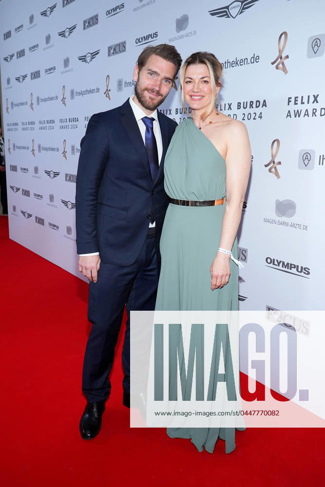 Benjamin Baarz and Nina Bott at the Felix Burda Award on 21 April 2024 in Berlin Felix Burda Award 2024 in Berlin