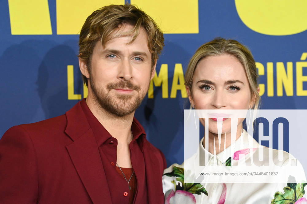 Bilder des Jahres 2024, Entertainment 04 April Entertainment Themen der Woche KW17 Fall Guy Premiere in Paris The Fall Guy Premiere Ryan Gosling and Emily Blunt attending The Fall Guy Premiere at the UGC Normandie cinema in Paris, France on April 23, 2024. Photo by Aurore Marechal ABACAPRESS.COM Paris France