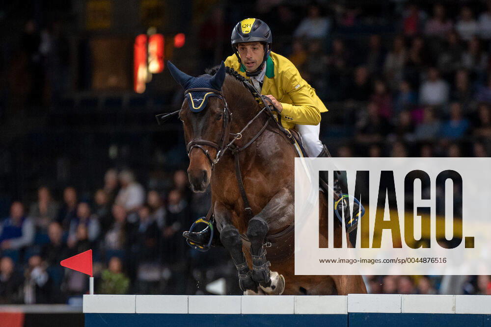 Yuri Mansur BRA on Alfons Ra Germany, Stuttgart, 17 11 2019, Stuttgart German Master 2019 Longines FEI Jumping World Cup 2019 2020, Grand Prix of Stuttgart, jumping competition with jump-off, Hans Martin Schleyer Halle