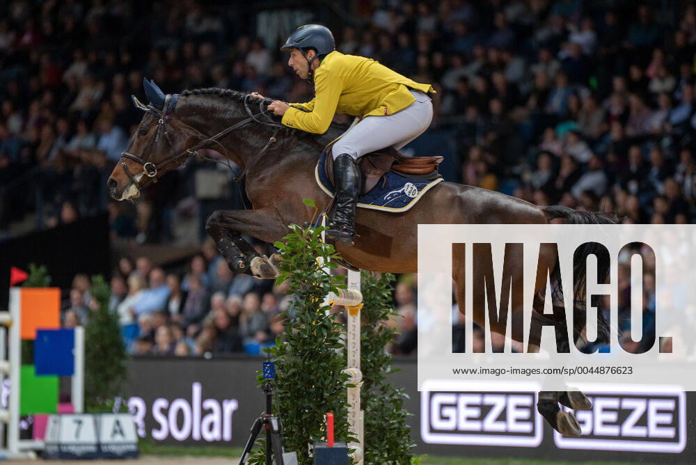 Yuri Mansur BRA on Alfons Ra Germany, Stuttgart, 17 11 2019, Stuttgart German Master 2019 Longines FEI Jumping World Cup 2019 2020, Grand Prix of Stuttgart, jumping competition with jump-off, Hans Martin Schleyer Halle