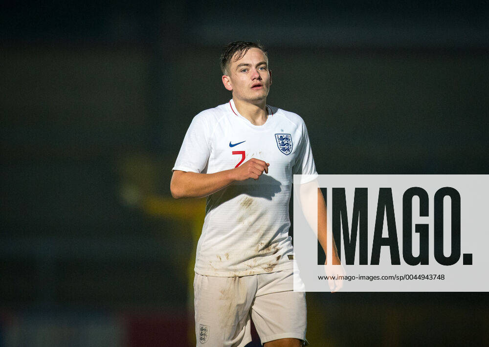 Luke Bolton (Luton Town, on loan from Manchester City) of England U20 during the international match, Länderspiel, Nationalmannschaft between England U20 and Iceland U21, U 21 at Adams Park, High Wycombe, England on 19 November 2019.