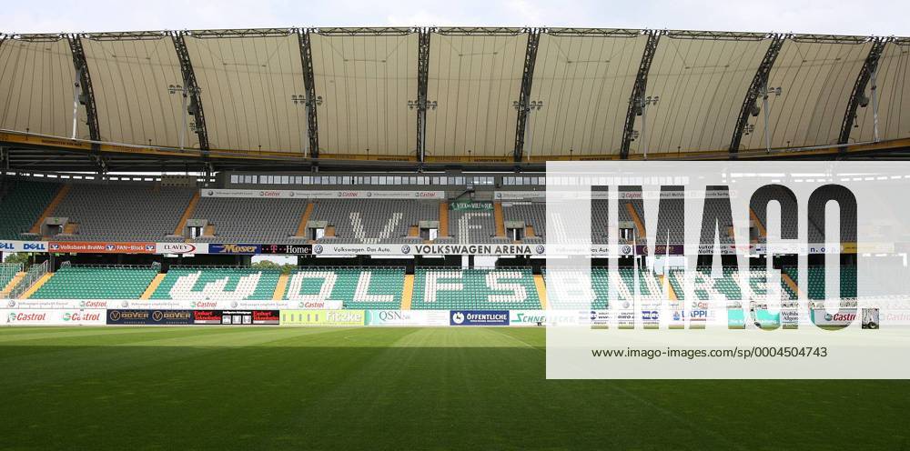Volkswagen Arena - Heimspielstätte des VfL Wolfsburg Fußball 1. BL Herren 2008 2009, VfL Wolfsburg Totale VolkswagenArena VWArena Wolfsburg Leere,